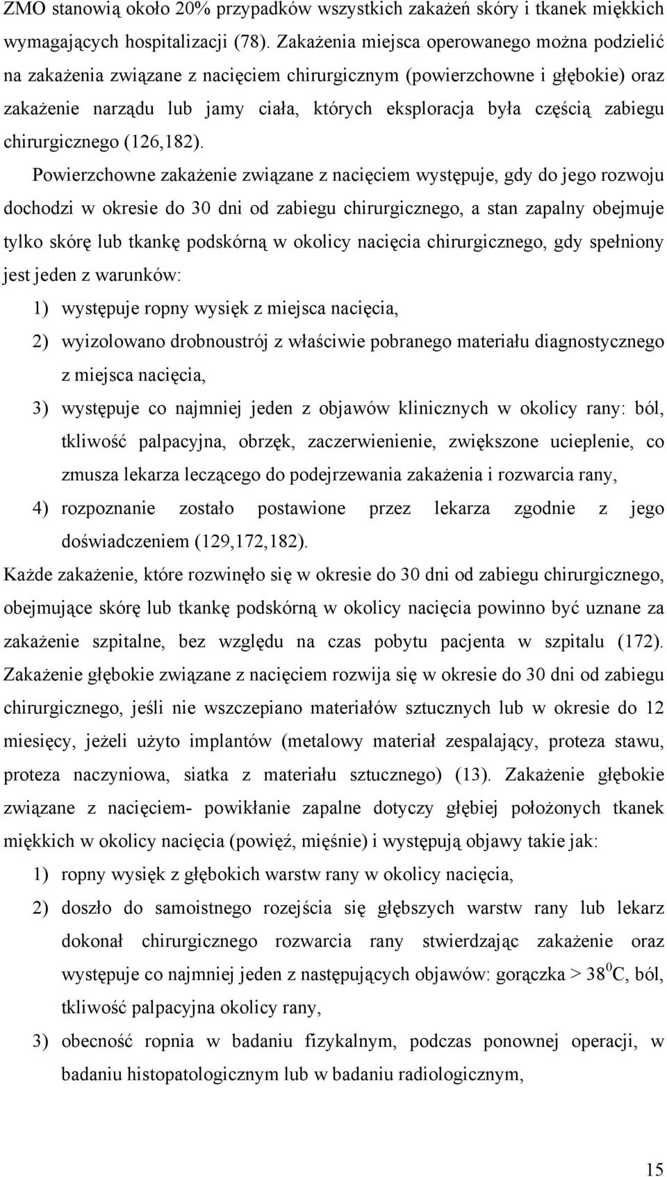 zabiegu chirurgicznego (126,182).