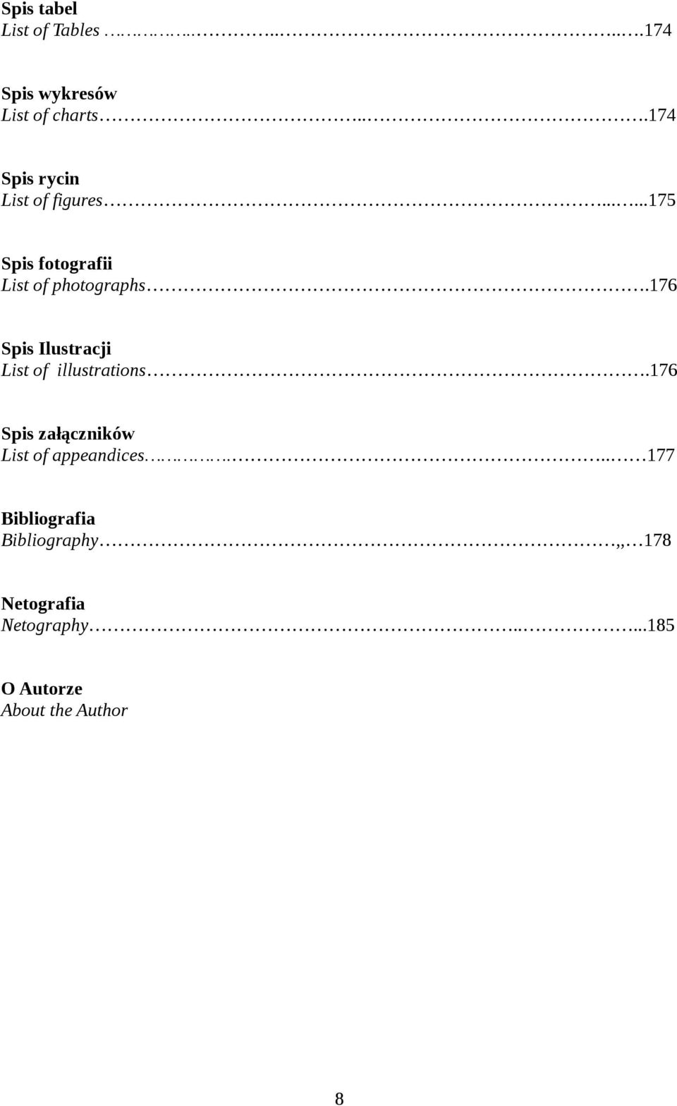 176 Spis Ilustracji List of illustrations.