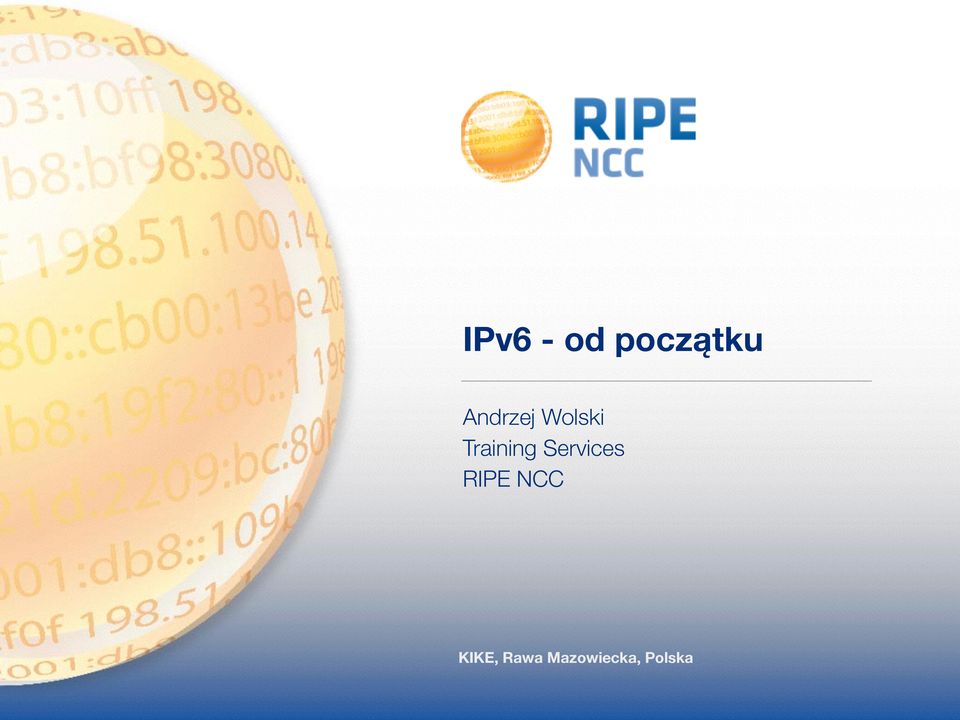 Training Services RIPE