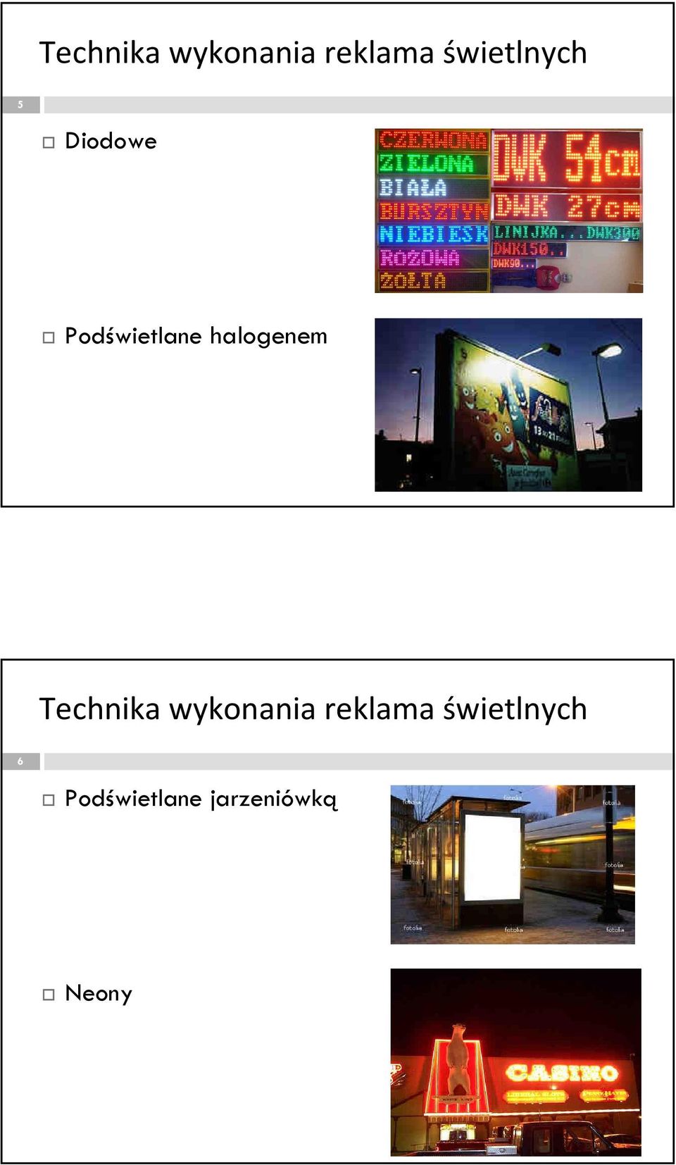 halogenem  świetlnych 6