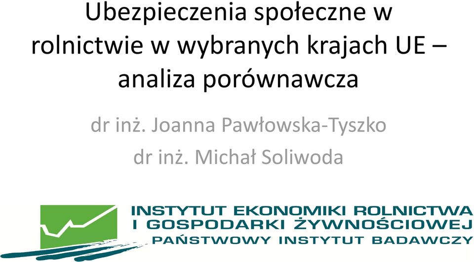 analiza porównawcza dr inż.