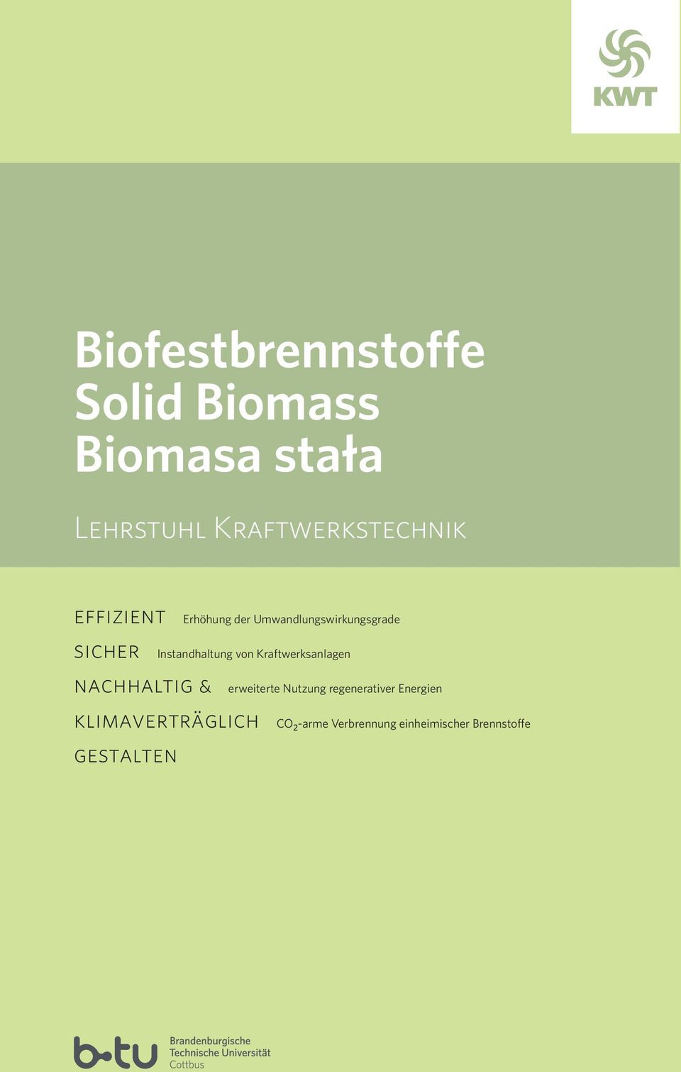 Kraftwerksanlagen nachhaltig & erweiterte Nutzung regenerativer Energien