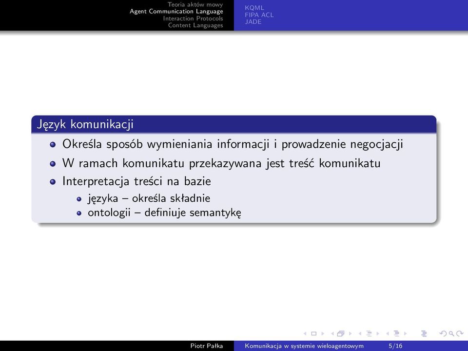 komunikatu Interpretacja treści na bazie języka określa składnie