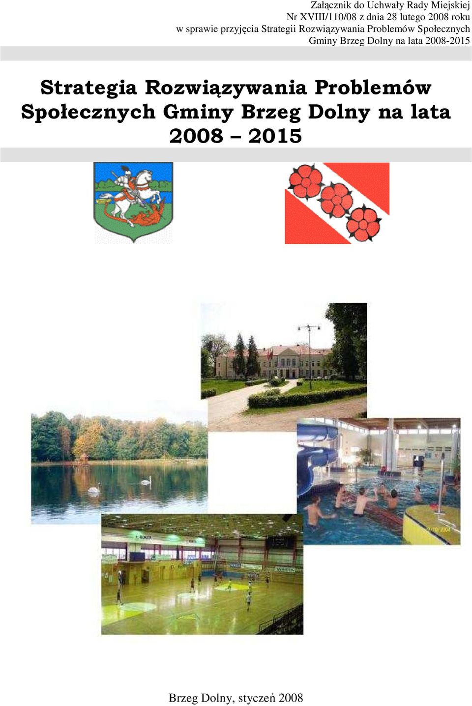 Społecznych Gminy Brzeg Dolny na lata 2008-2015 Strategia Rozwiązywania