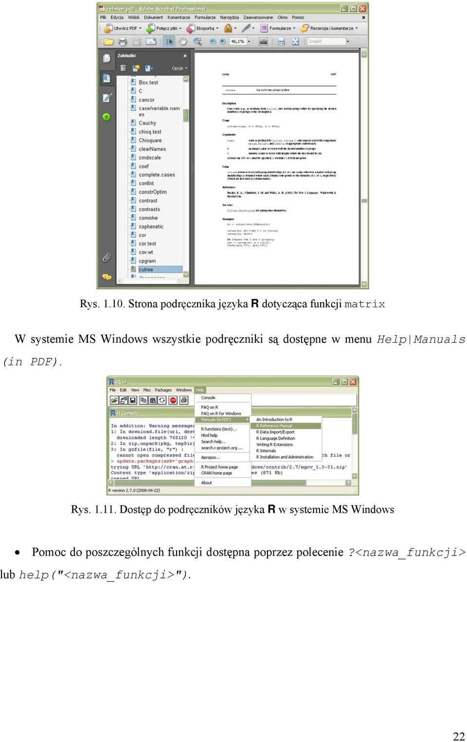 wszystkie podręczniki są dostępne w menu Help Manuals (in PDF). Rys. 1.11.