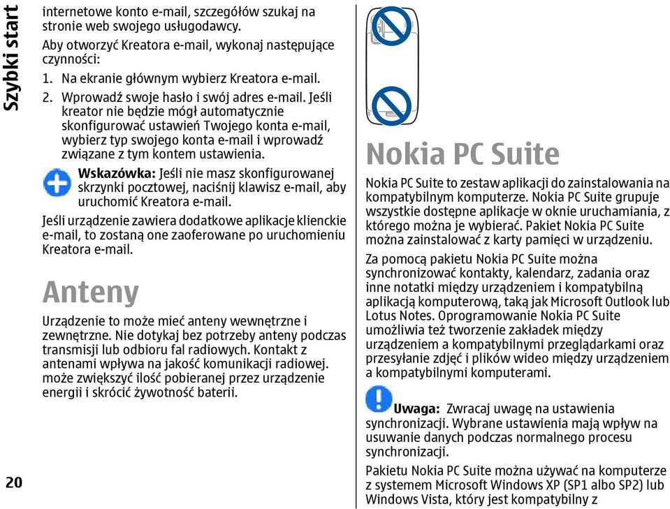 Jeśli kreator nie będzie mógł automatycznie skonfigurować ustawień Twojego konta e-mail, wybierz typ swojego konta e-mail i wprowadź związane z tym kontem ustawienia.