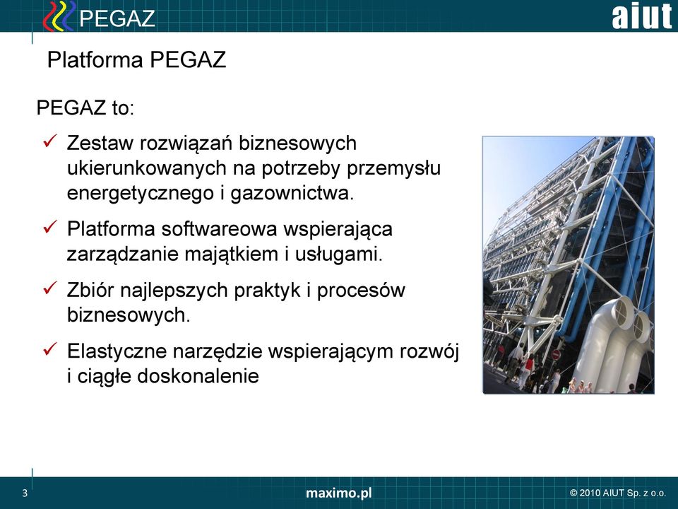 Platforma softwareowa wspierająca zarządzanie majątkiem i usługami.