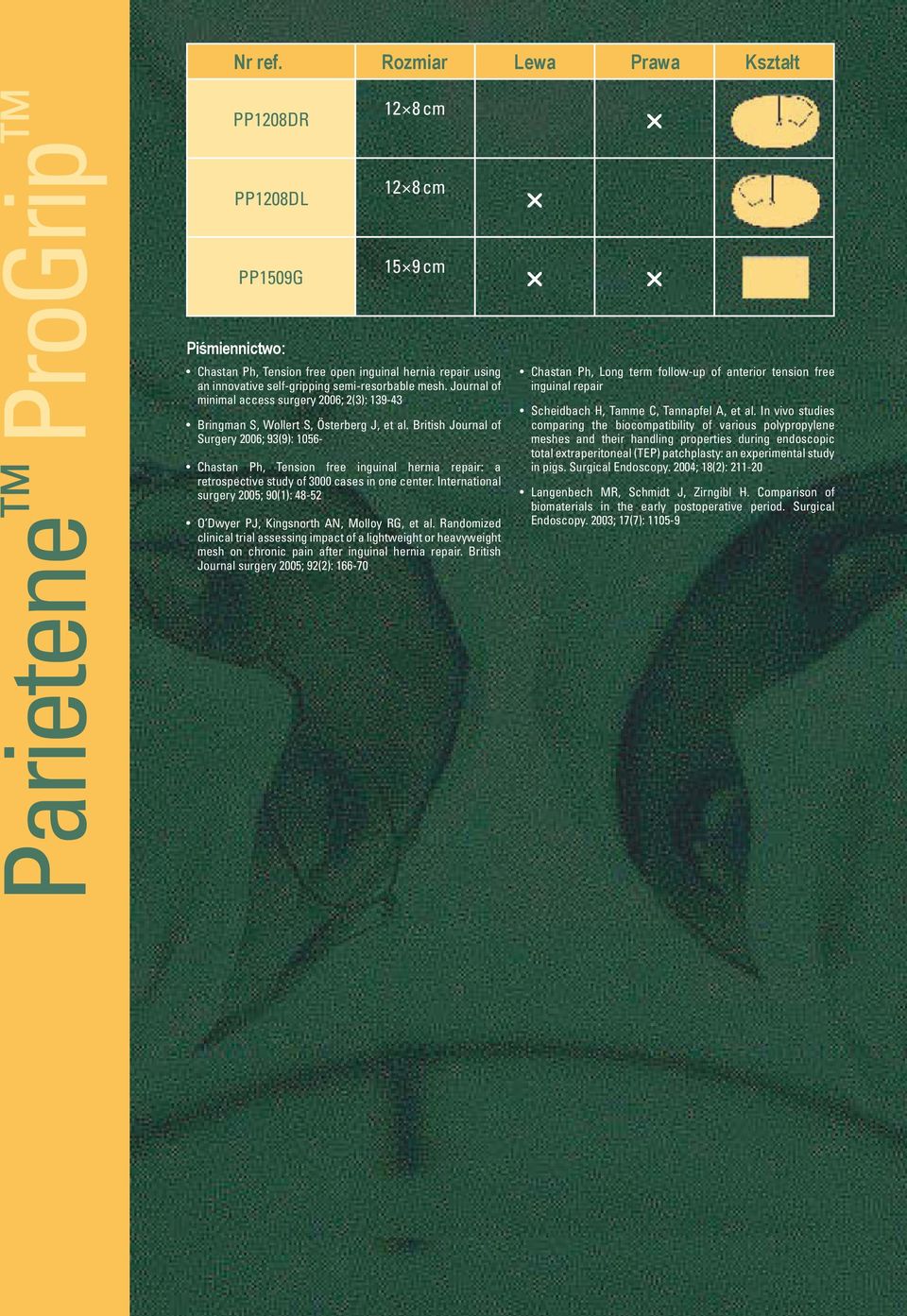 Jounal of minimal access sugey 2006; 2(3): 139-43 Bingman S, Wollet S, Östebeg J, et al.