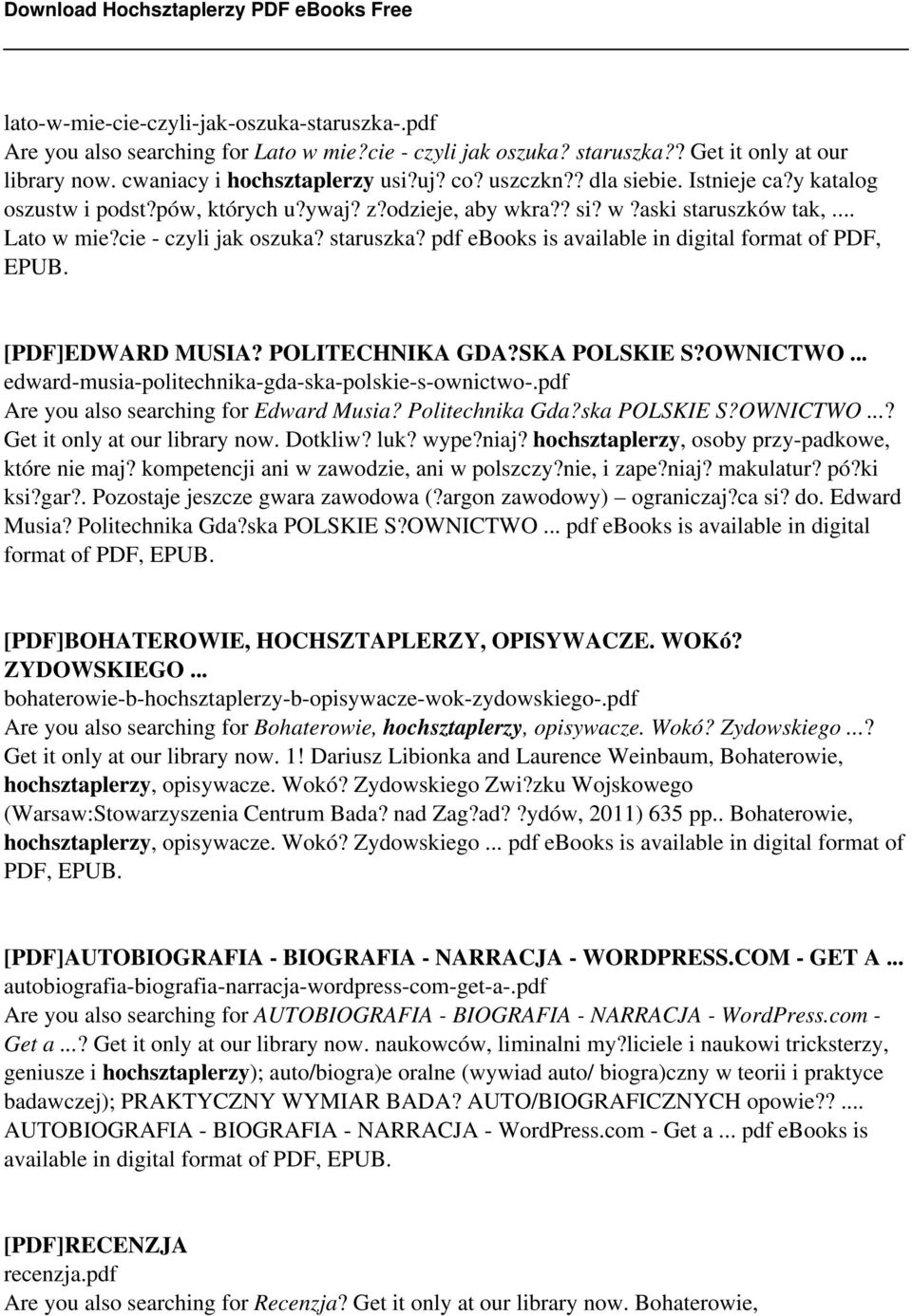 pdf ebooks is available in digital format of PDF, EPUB. [PDF]EDWARD MUSIA? POLITECHNIKA GDA?SKA POLSKIE S?OWNICTWO... edward-musia-politechnika-gda-ska-polskie-s-ownictwo-.