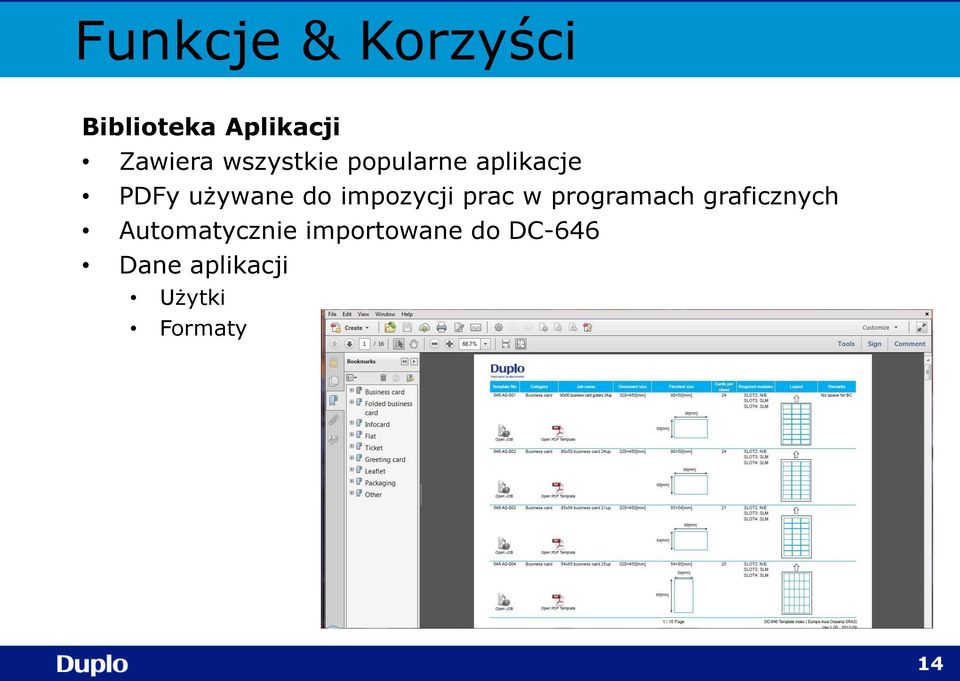 impozycji prac w programach graficznych