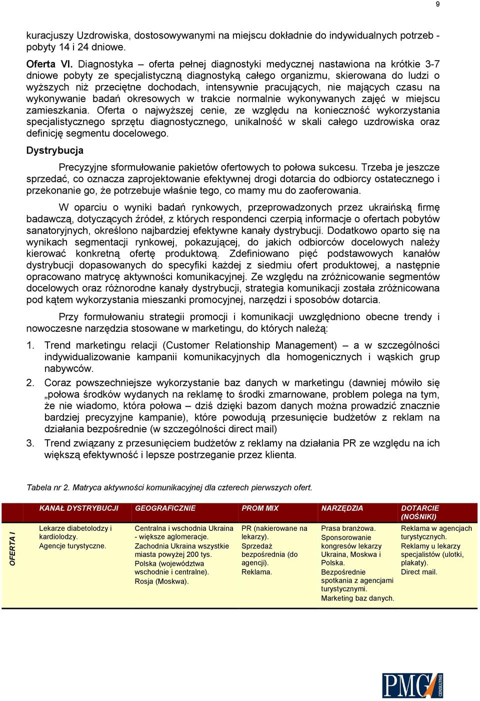 intensywnie pracujących, nie mających czasu na wykonywanie badań okresowych w trakcie normalnie wykonywanych zajęć w miejscu zamieszkania.