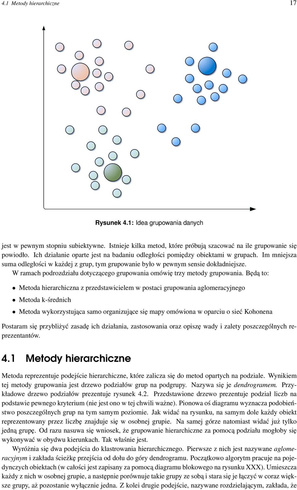 W ramach podrozdziału dotyczącego grupowania omówię trzy metody grupowania.