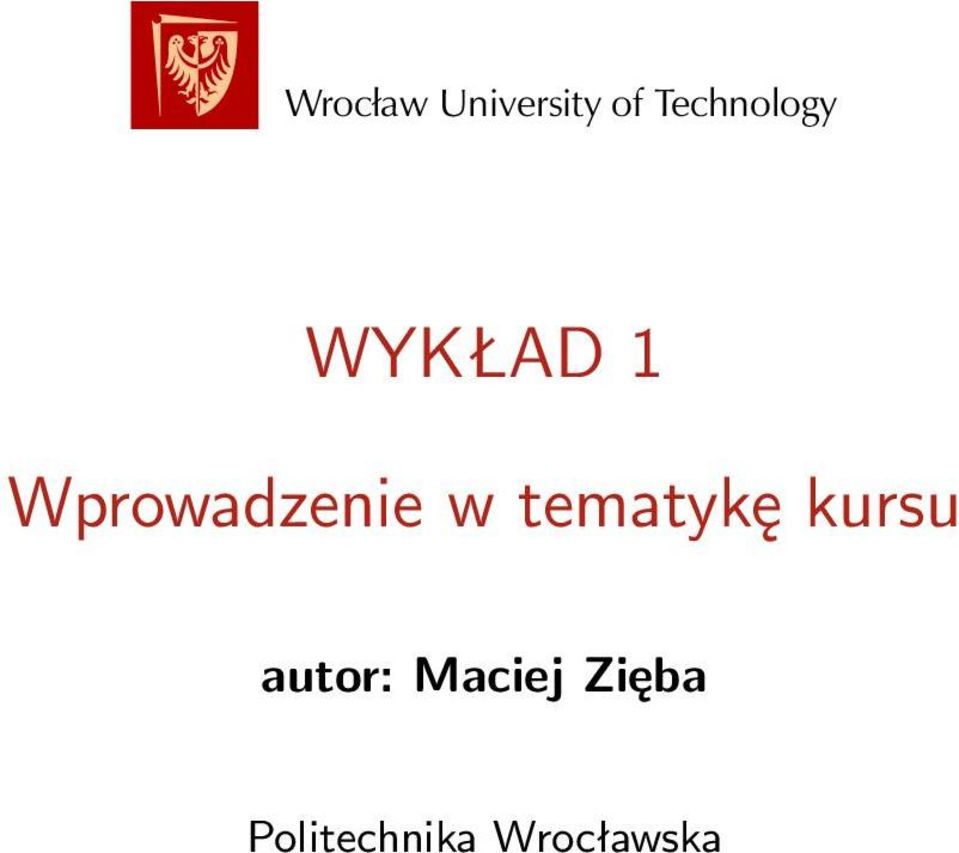 Wprowadzenie w tematykę