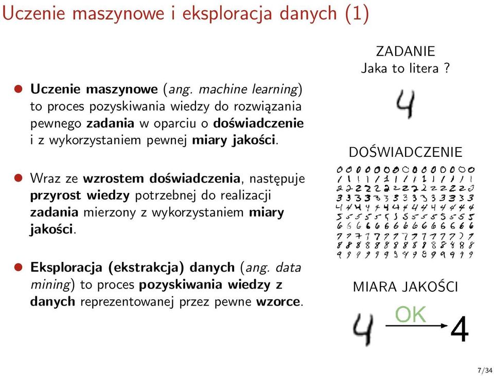 miary jakości.