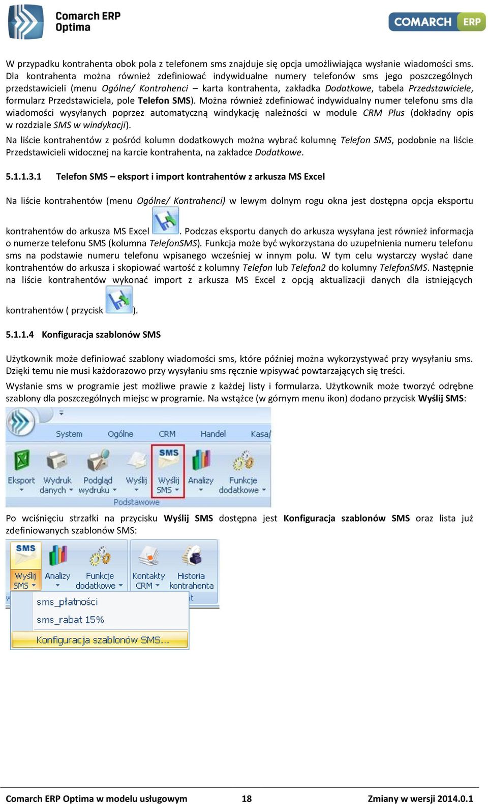 Przedstawiciele, formularz Przedstawiciela, pole Telefon SMS).