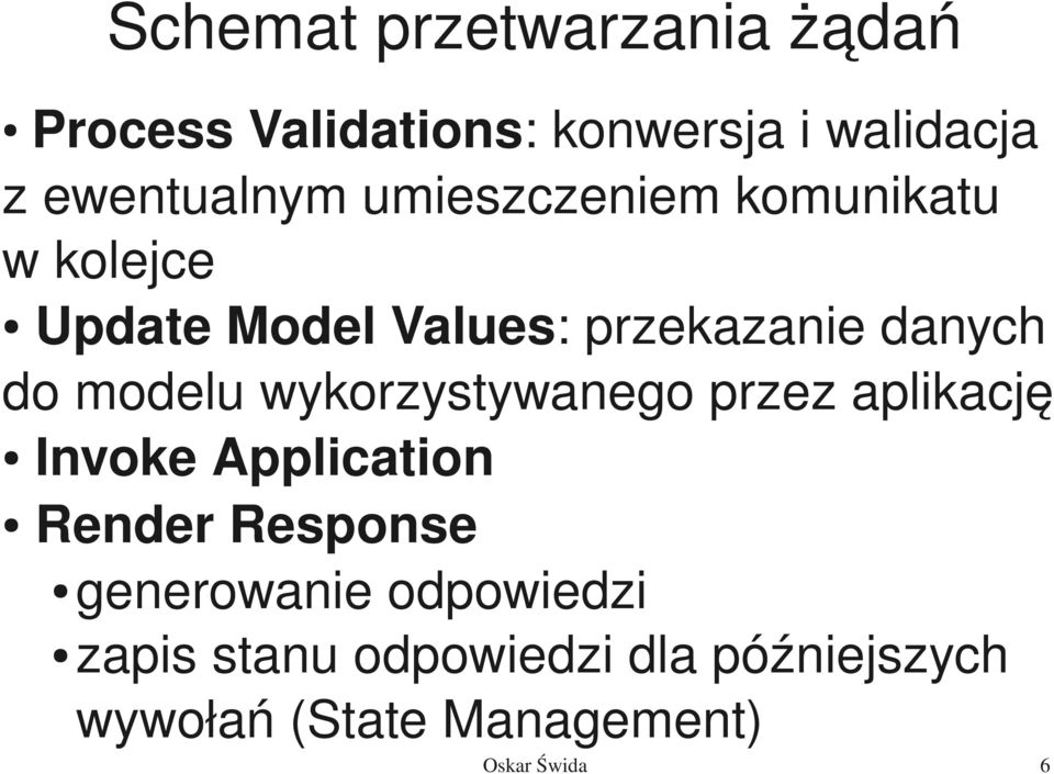 wykorzystywanego przez aplikację Invoke Application Render Response generowanie