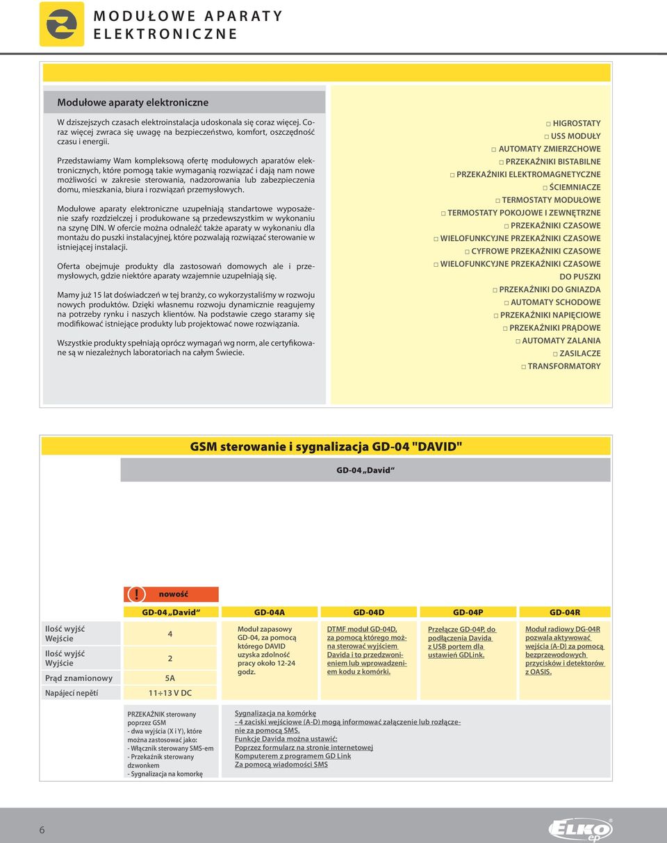 Przedstawiamy Wam kompleksową ofertę modułowych aparatów elektronicznych, które pomogą takie wymaganią rozwiązać i dają nam nowe możliwości w zakresie sterowania, nadzorowania lub zabezpieczenia