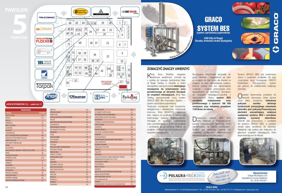 11 90 PAKFOOD FIRMA STOISKO ECO-CLEAN 6 EIDOS 21A ELESA EMERITO 23 ERG-SYSTEM 2 EUROPAL 2 GODAN 1 HANDMASZ 9 HCI CONVERTING EQUIPMENT 0 HEISSLUFTTECHNIK FLOCKE 68 HERZ POLSKA HIT-KODY KRESKOWE 11 HMB