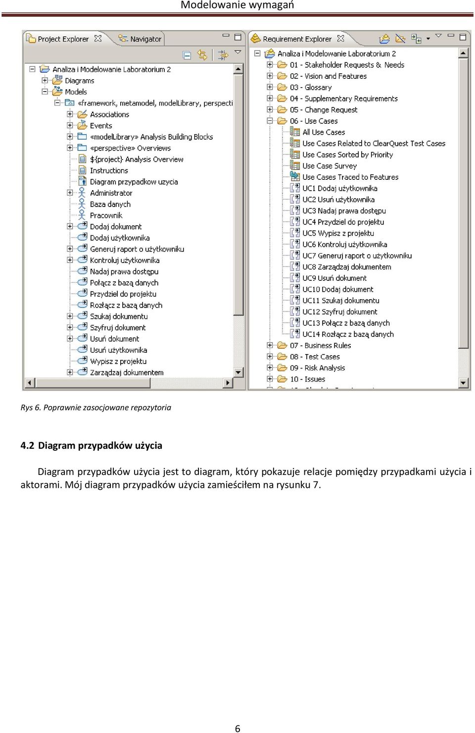 to diagram, który pokazuje relacje pomiędzy przypadkami