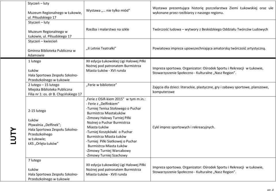 Muzeum Regionalnego w Łukowie, ul.