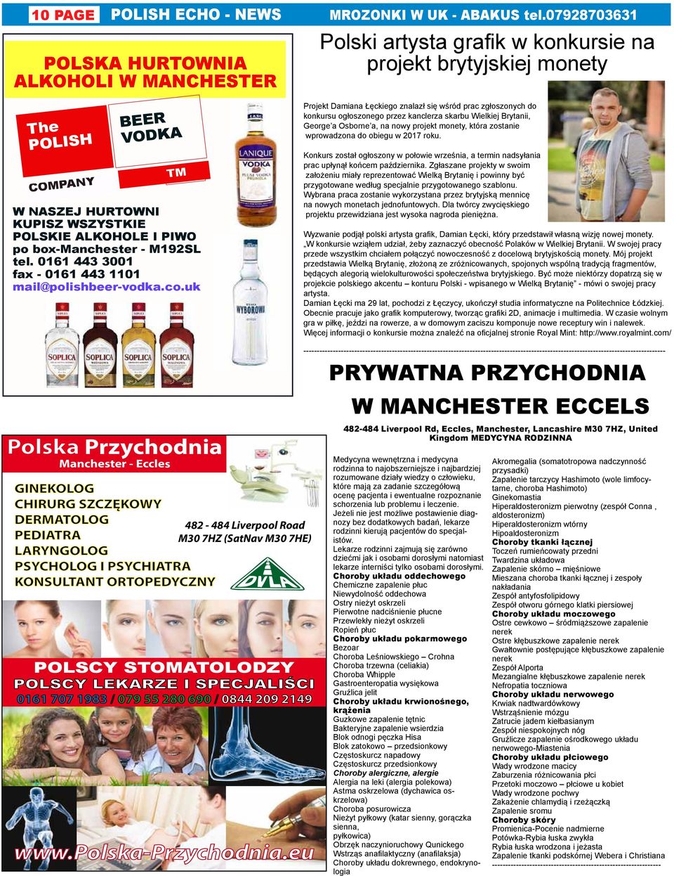 HURTOWNI KUPISZ WSZYSTKIE POLSKIE ALKOHOLE I PIWO po box-manchester - M192SL tel. 0161 443 3001 fax - 0161 443 1101 mail@polishbeer-vodka.co.