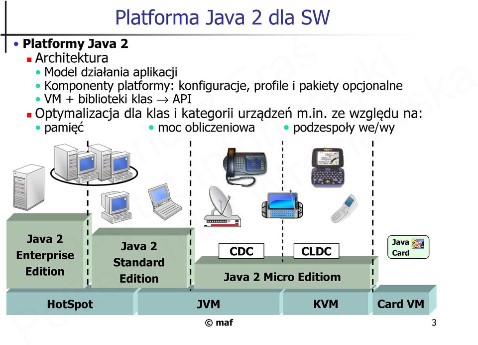 klas i kategorii urządzeń m.in.