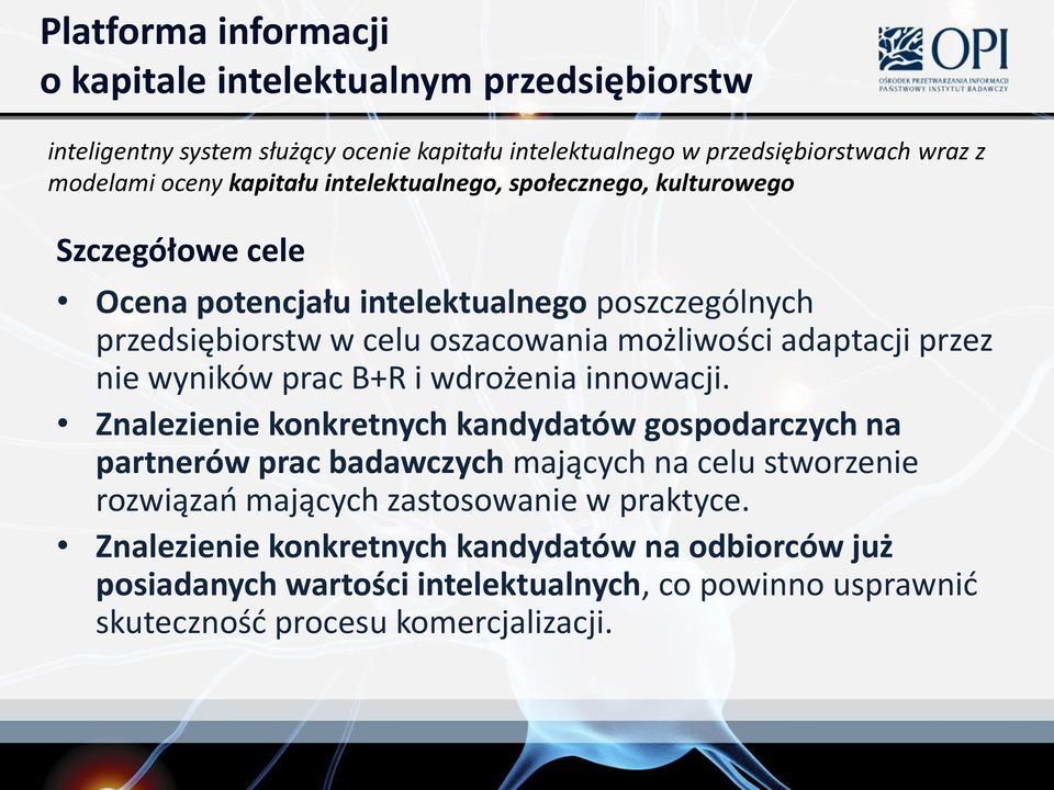 przez nie wyników prac B+R i wdrożenia innowacji.