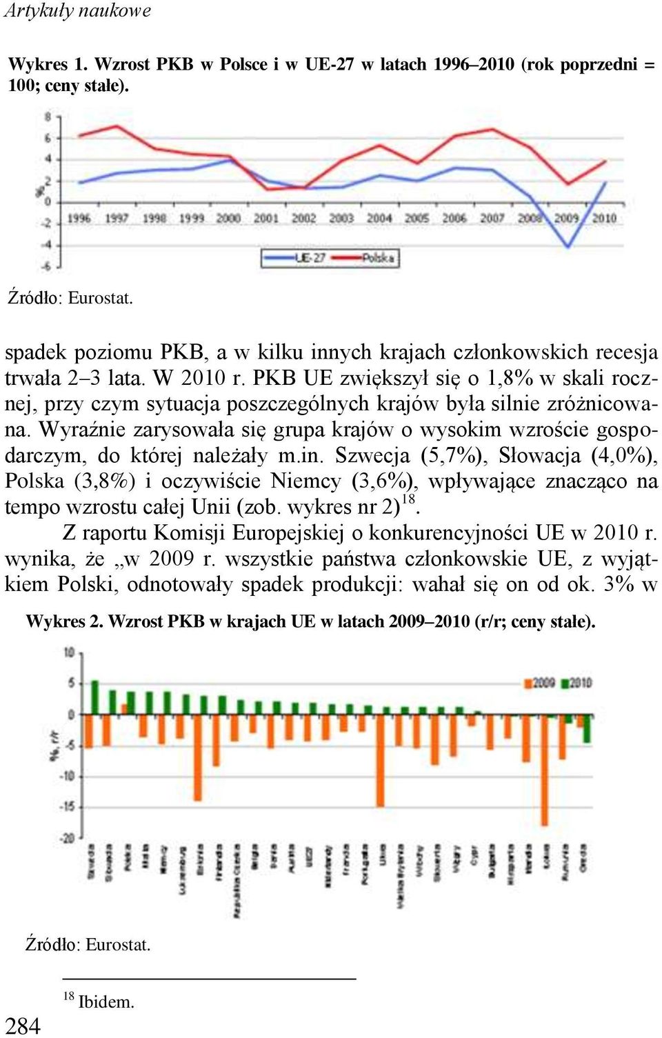 Wyraźnie zarysowała się grupa krajów o wysokim wzroście gospodarczym, do której należały m.in.