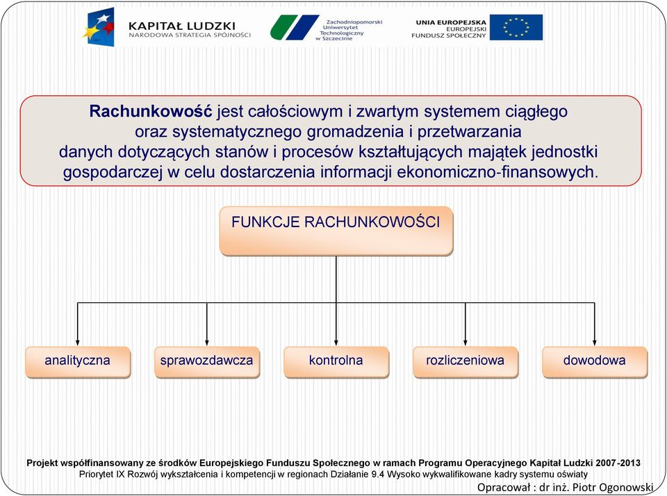 majątek jednostki gospodarczej w celu dostarczenia informacji ekonomiczno