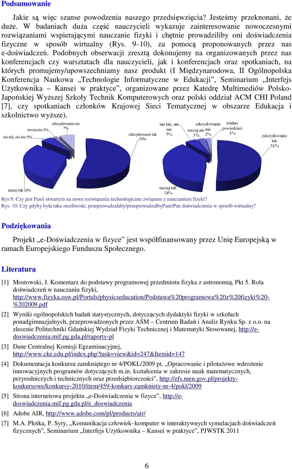 9 10), za pomocą proponowanych przez nas e-doświadczeń.