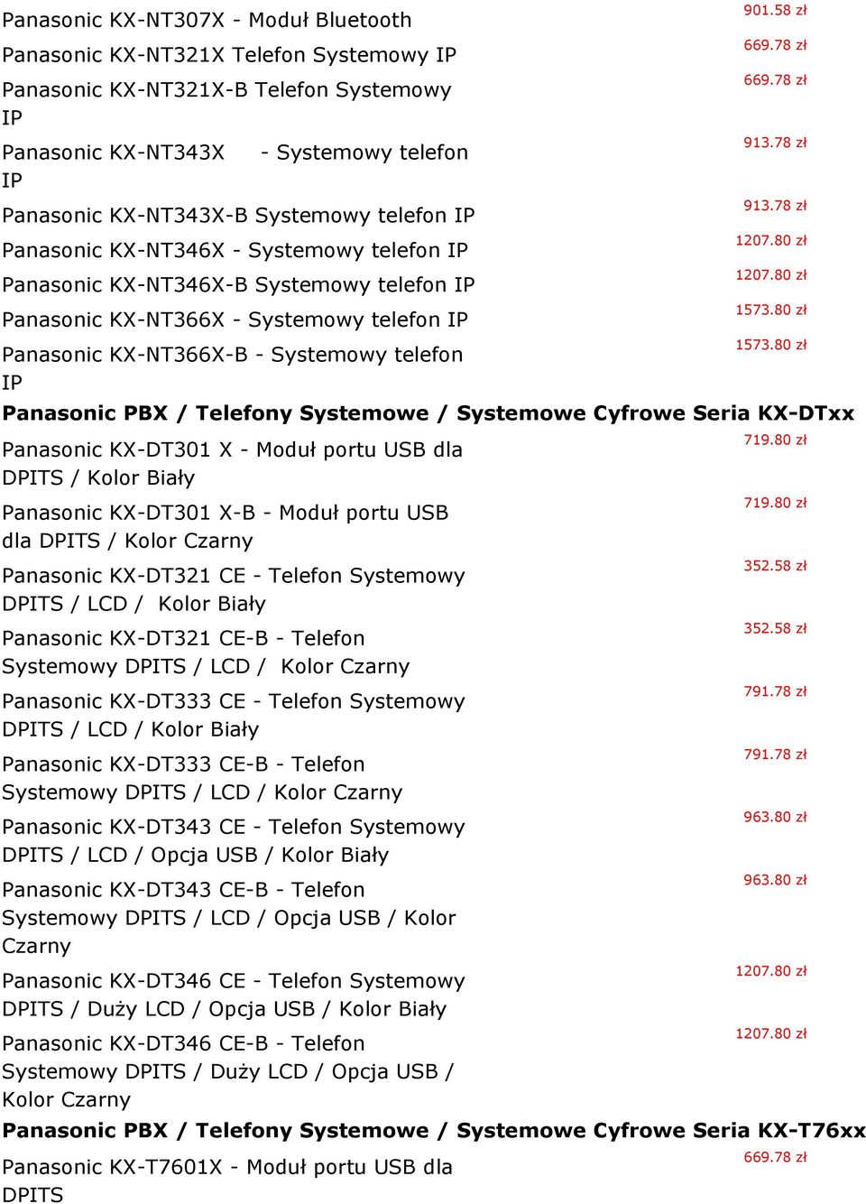 Systemowy telefon IP Panasonic KX-NT366X-B - Systemowy telefon IP 913.78 zł 913.78 zł 1573.80 zł 1573.