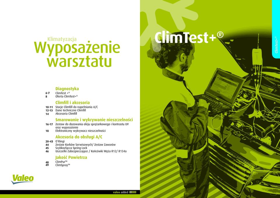 dozowni oleju sprężrkowego i kontrstu UV orz wyposżenie Elektroniczny wykrywcz nieszczelności Akcesori do obsługi A/C O Ringi Zestw Korków