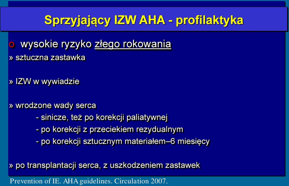 korekcji z przeciekiem rezydualnym - po korekcji sztucznym materiałem 6 miesięcy» po