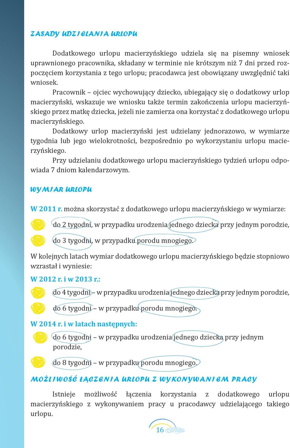 Pracownik ojciec wychowujący dziecko, ubiegający się o dodatkowy urlop macierzyński, wskazuje we wniosku także termin zakończenia urlopu macierzyńskiego przez matkę dziecka, jeżeli nie zamierza ona