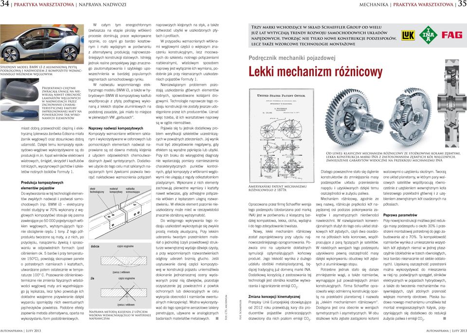 Dzięki temu kompozyty epoksydowo-węglowe wykorzystywane są do produkcji m.in.