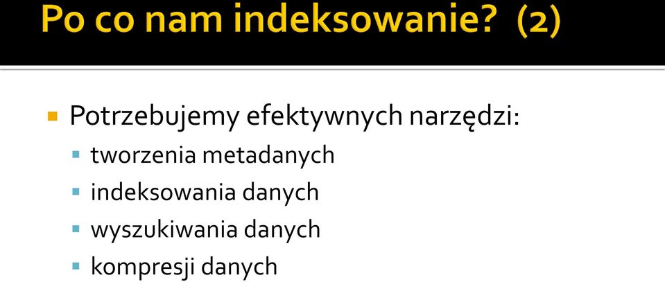 metadanych indeksowania