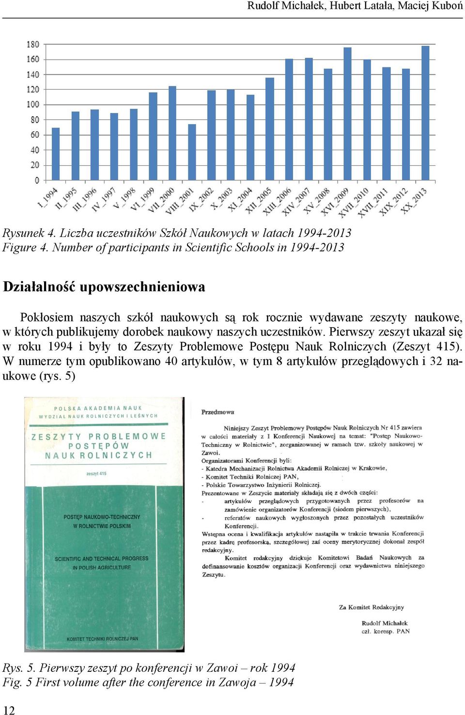 których publikujemy dorobek naukowy naszych uczestników. Pierwszy zeszyt ukazał się w roku 1994 i były to Zeszyty Problemowe Postępu Nauk Rolniczych (Zeszyt 415).