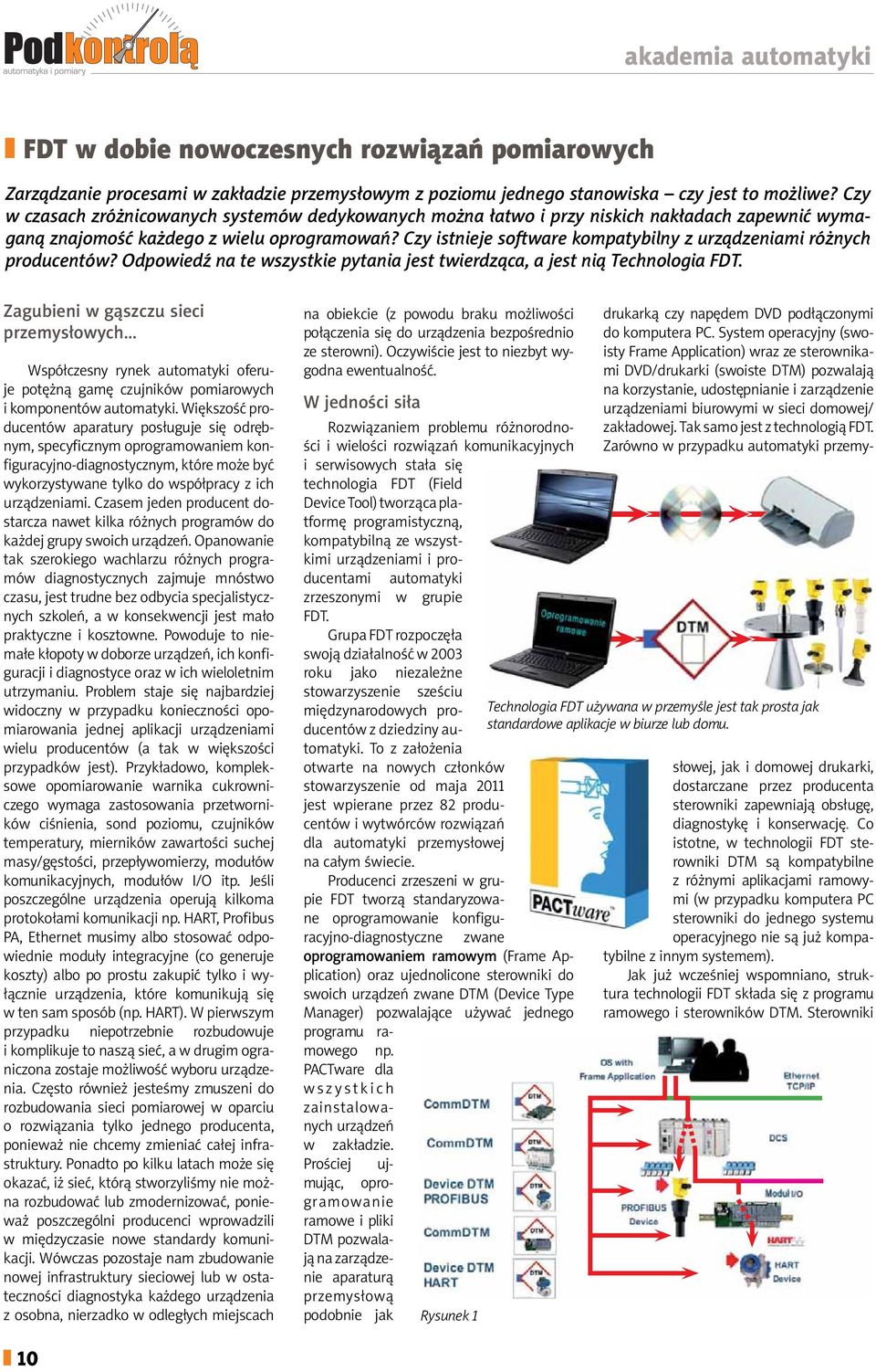 Czy istnieje software kompatybilny z urządzeniami różnych producentów? Odpowiedź na te wszystkie pytania jest twierdząca, a jest nią Technologia FDT.