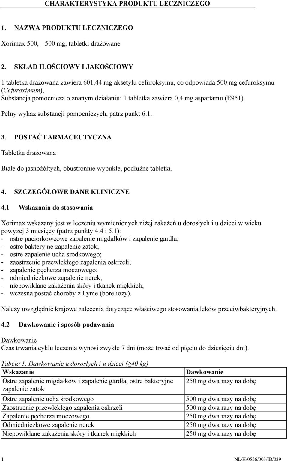 Substancja pomocnicza o znanym działaniu: 1 tabletka zawiera 0,4 mg aspartamu (E951). Pełny wykaz substancji pomocniczych, patrz punkt 6.1. 3.