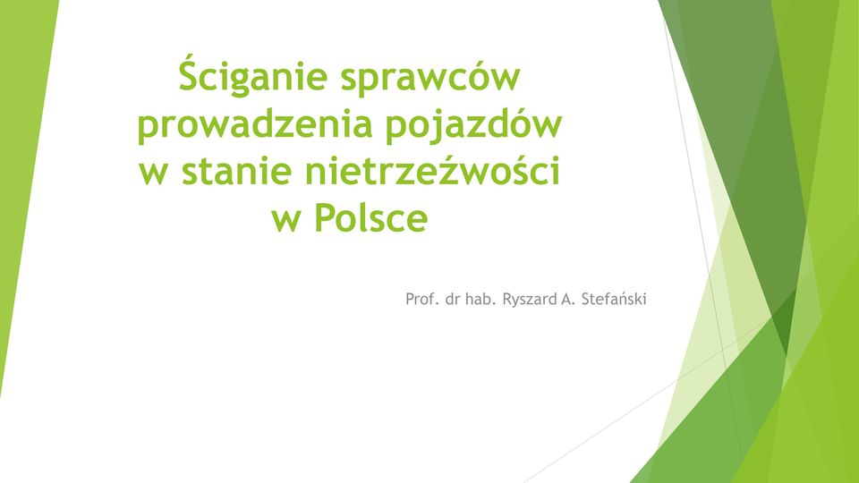 stanie nietrzeźwości w