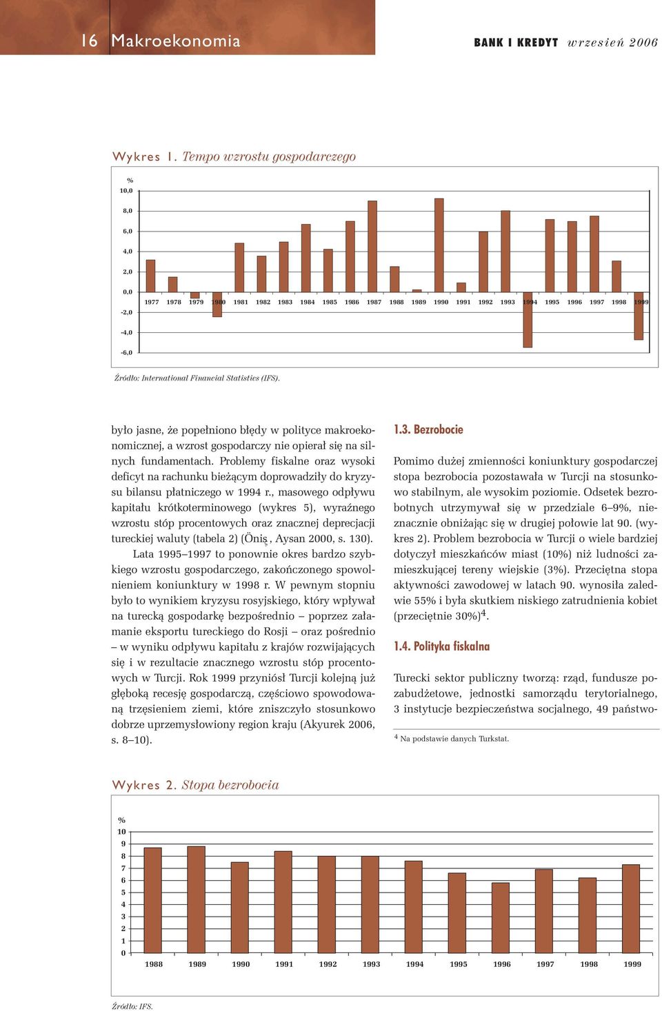 International Financial Statistics (IFS). by o jasne, e pope niono b dy w polityce makroekonomicznej, a wzrost gospodarczy nie opiera si na silnych fundamentach.