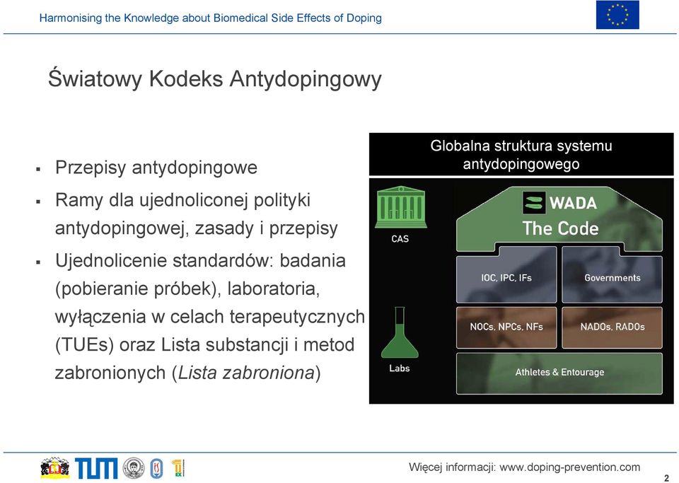 Ujednolicenie standardów: badania (pobieranie próbek), laboratoria, wyłączenia w