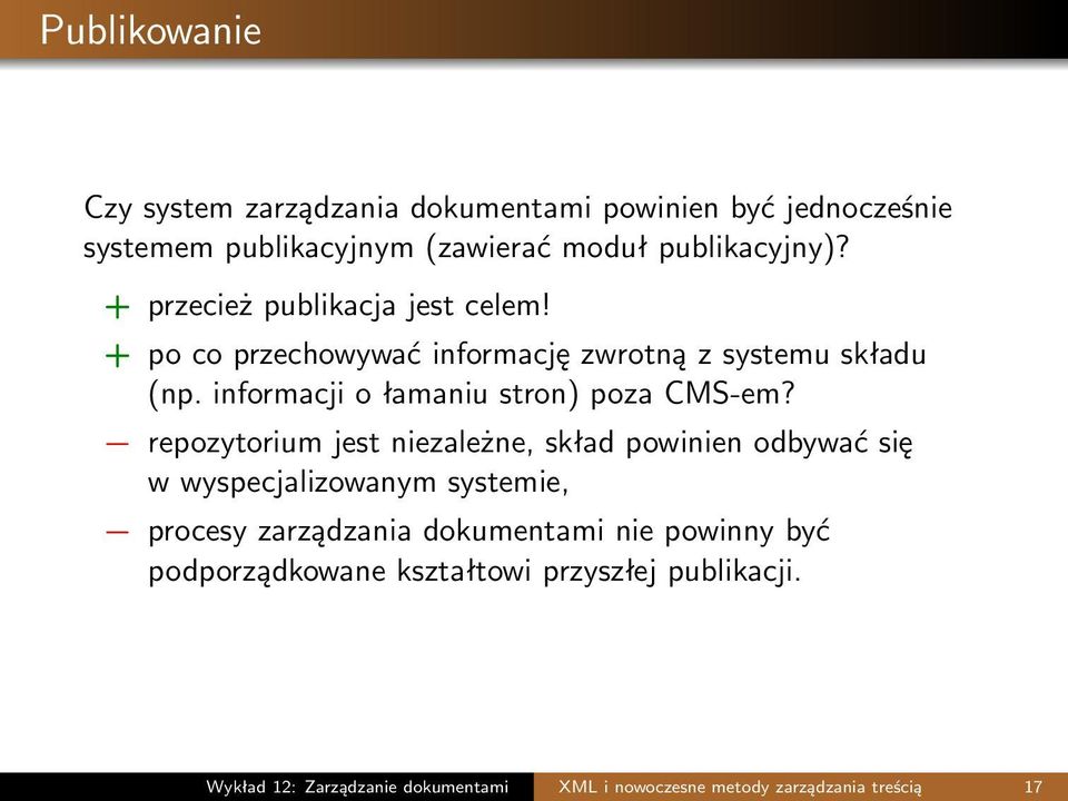 informacji o łamaniu stron) poza CMS-em?