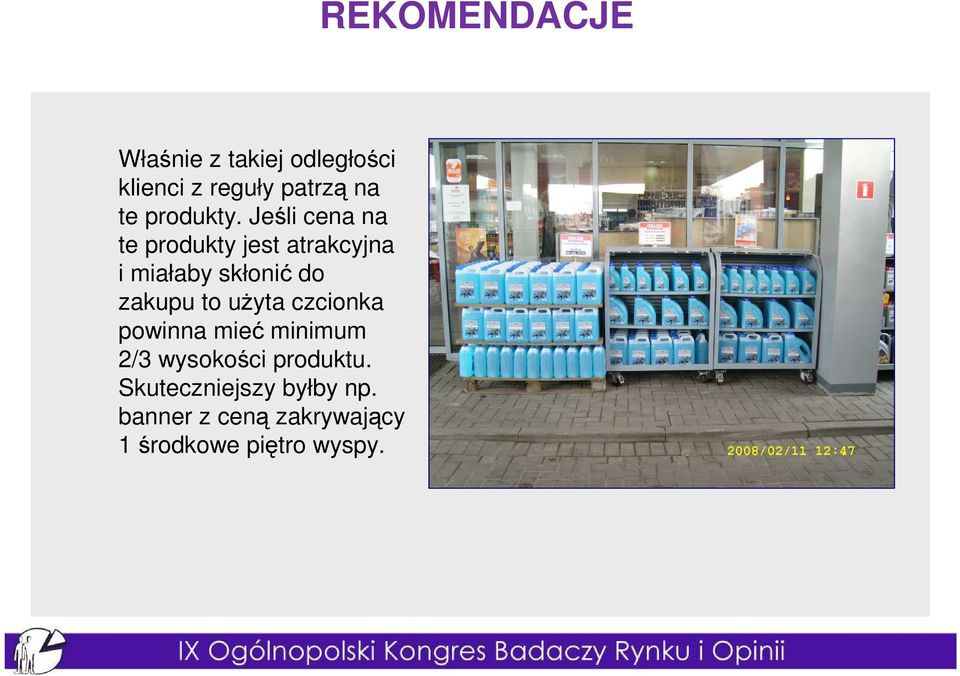 uŝyta czcionka powinna mieć minimum 2/3 wysokości produktu.