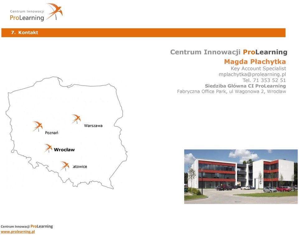 71 353 52 51 Siedziba Główna CI ProLearning