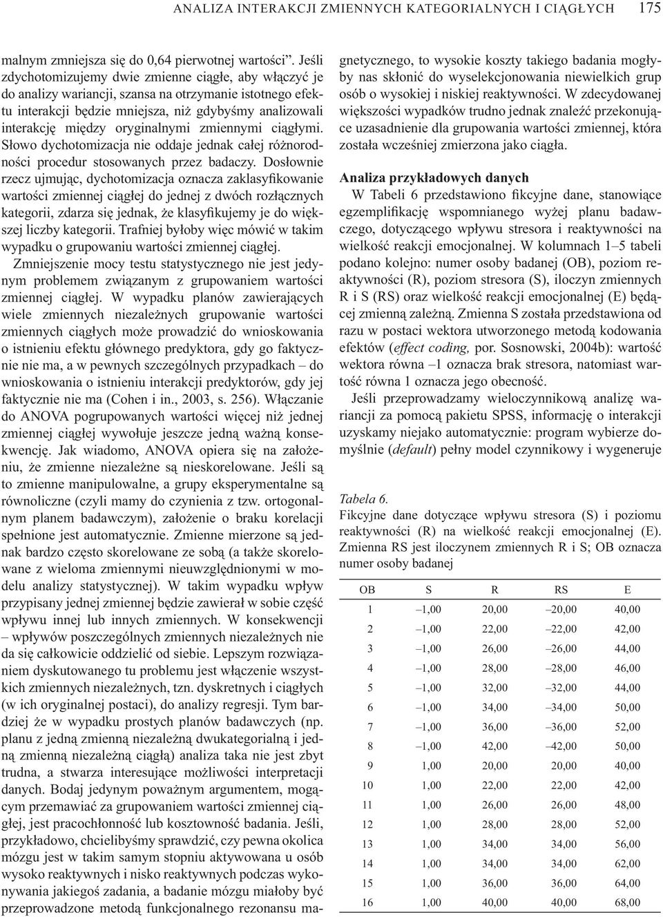 zmiennymi ci g ymi. S owo dychotomizacja nie oddaje jednak ca ej ró norodno ci procedur stosowanych przez badaczy.