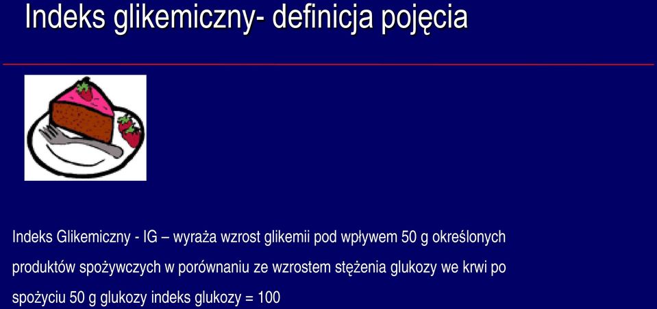 produktów spożywczych w porównaniu ze wzrostem stężenia