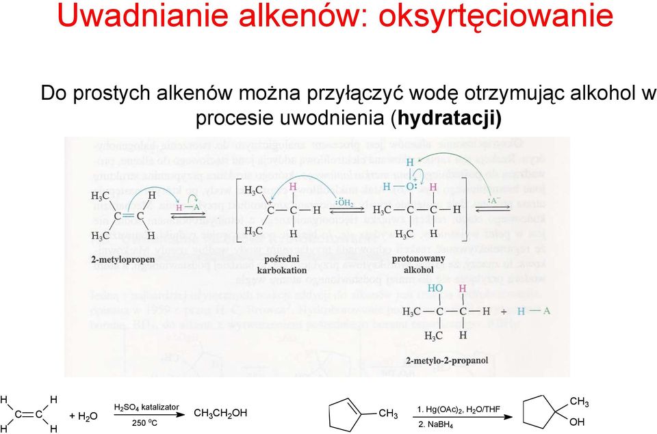 procesie uwodnienia (hydratacji) + 2 O 2 SO 4