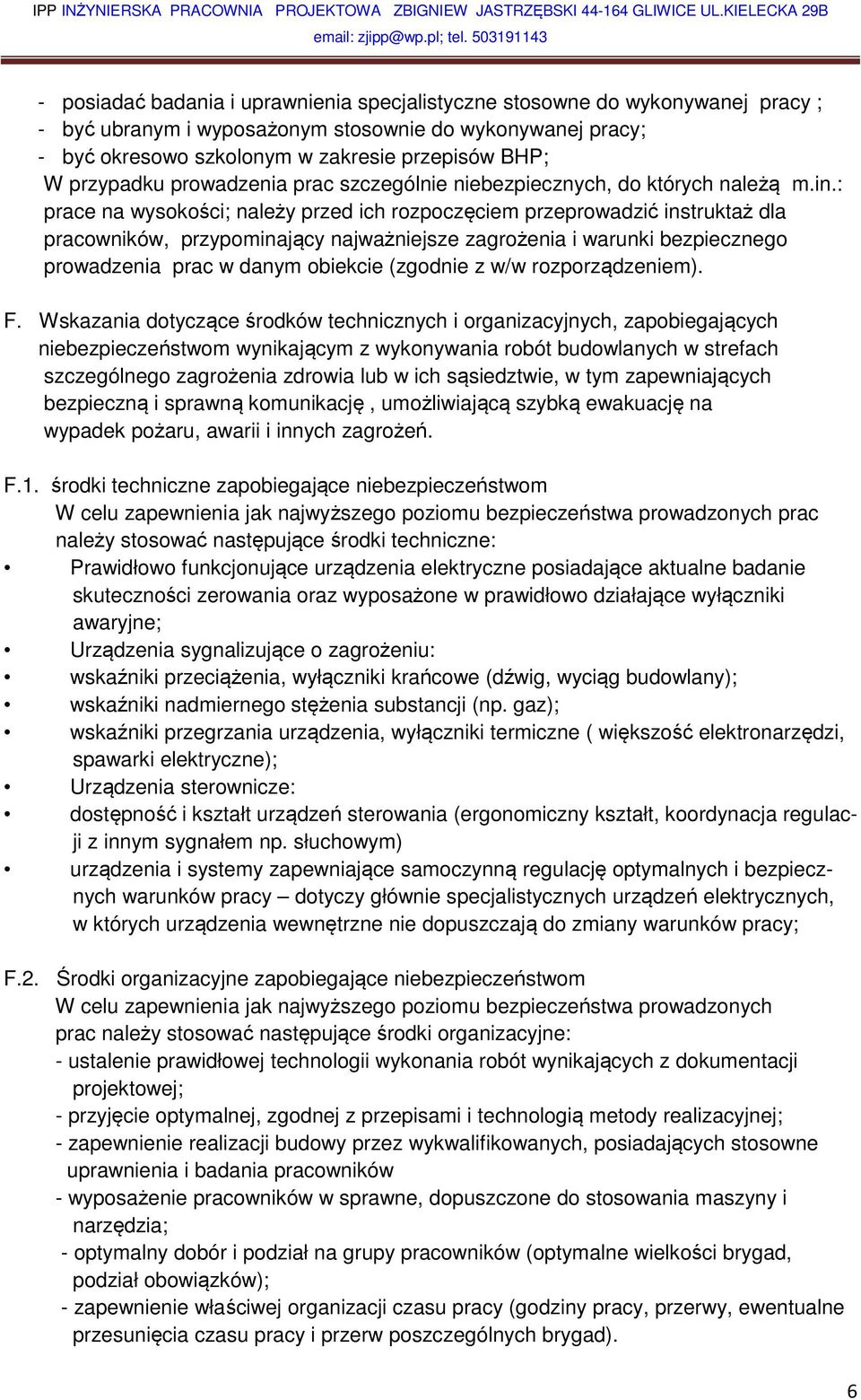 BHP; W przypadku prowadzenia prac szczególnie niebezpiecznych, do których należą m.in.