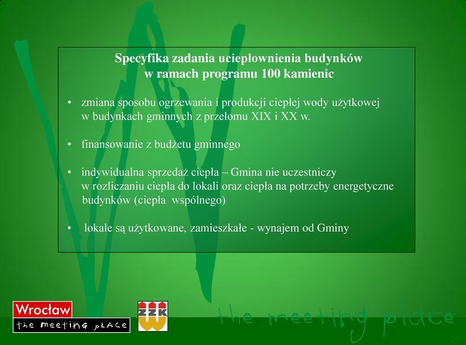 finansowanie z budżetu gminnego indywidualna sprzedaż ciepła Gmina nie uczestniczy w rozliczaniu